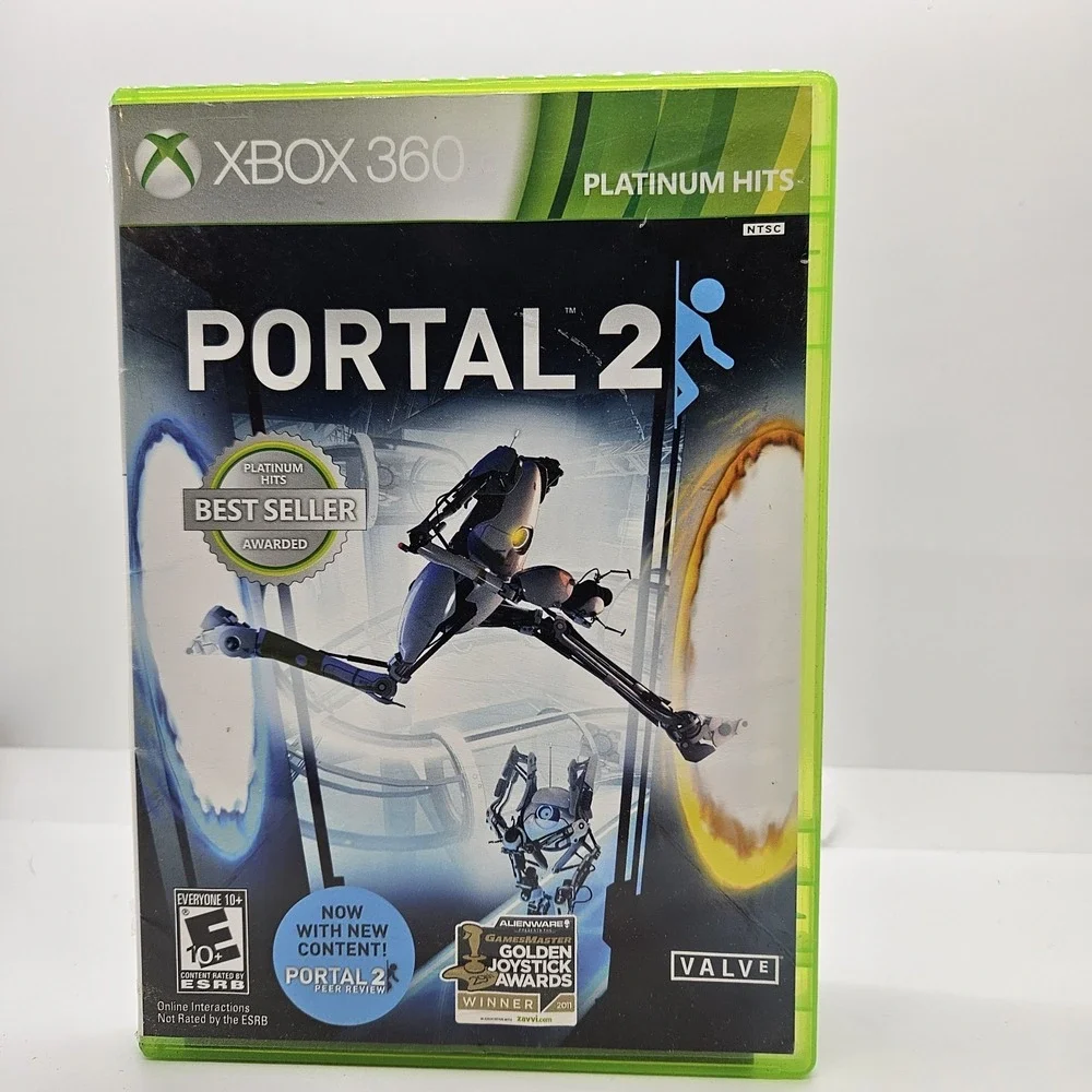 Portal 2 Xbox‎ 360 Platinum Hits Complete CIB Valve Puzzle Game